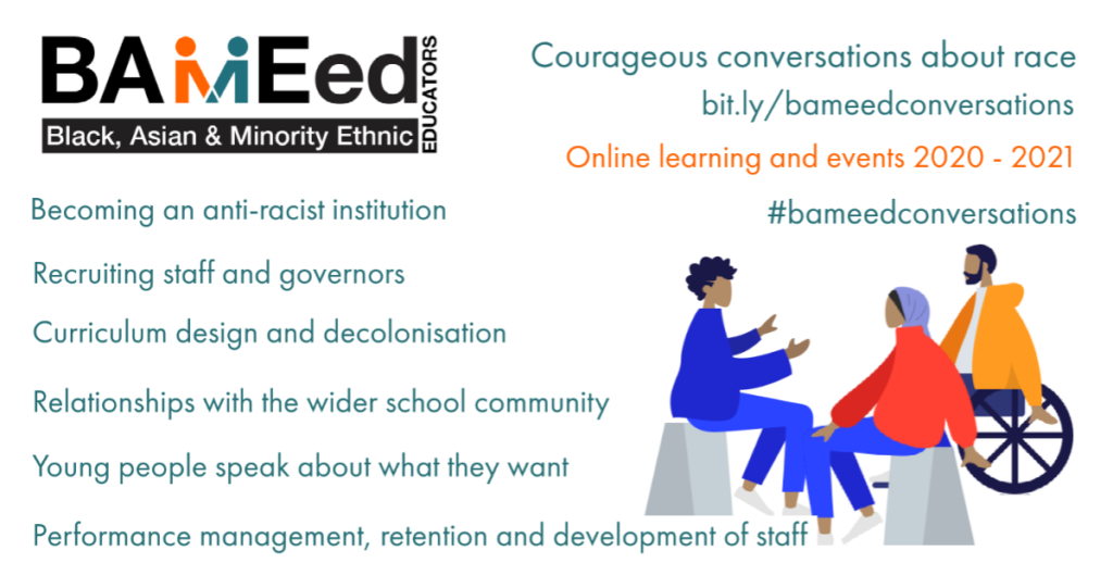 Advert image for courageous conversations event series 2020 - 2021